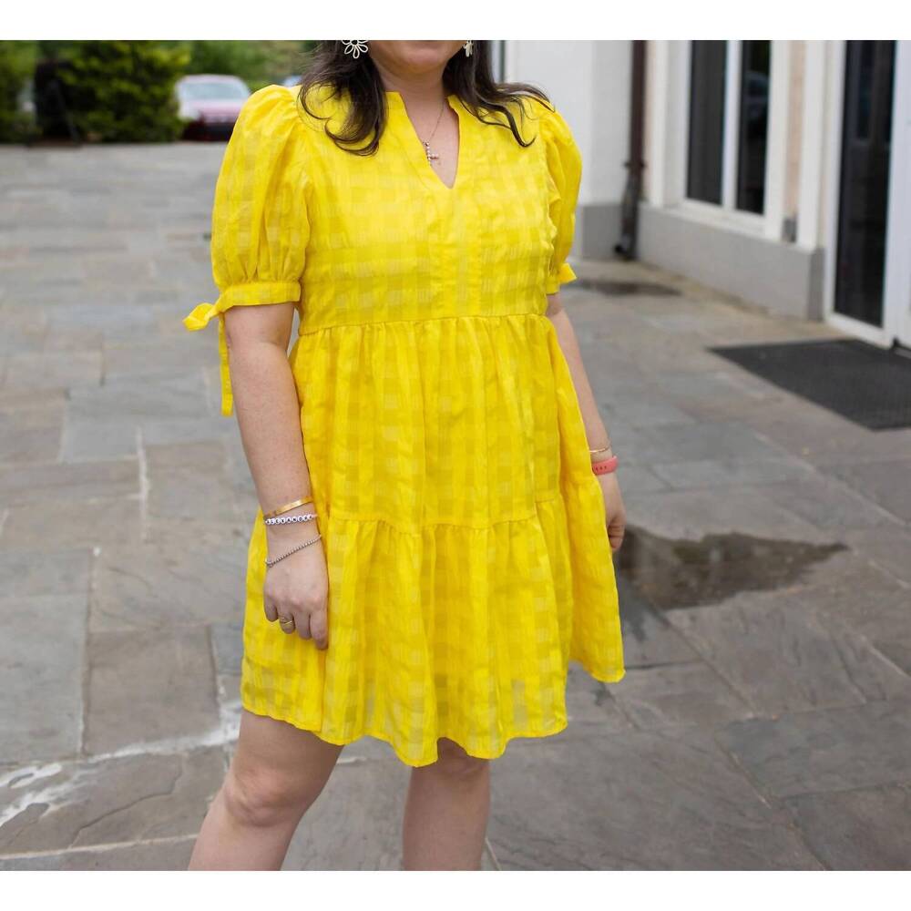 NEW PINCH sunshine tunic dress in yellow
